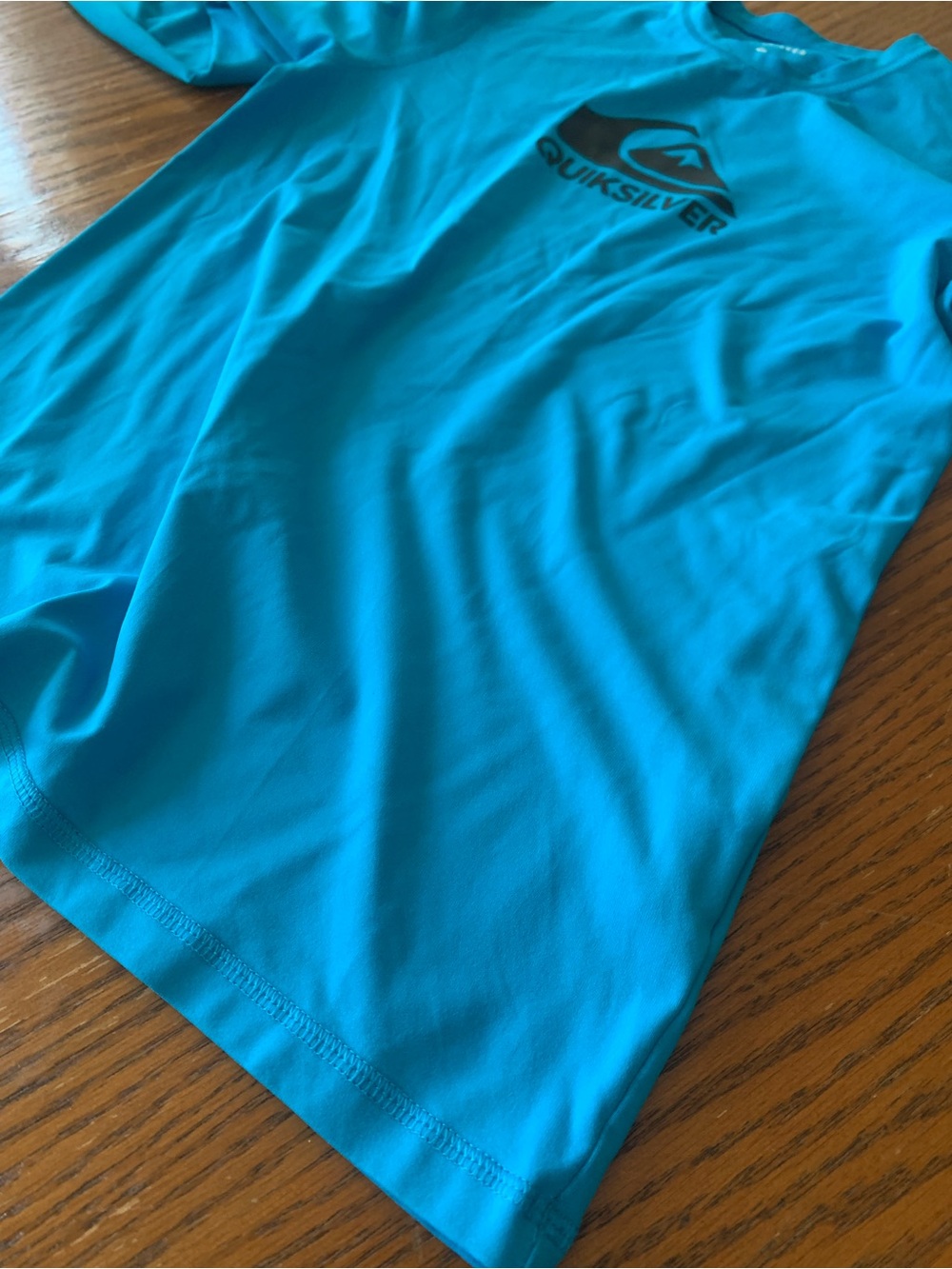 Quiksilver Turquoise Long Sleeve Rash Guard size small - Picture 5 of 6
